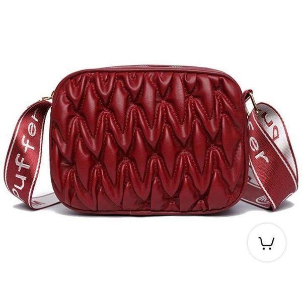 Cross Body Bag with Double Portion & Long Belt – Stylish & Functional!